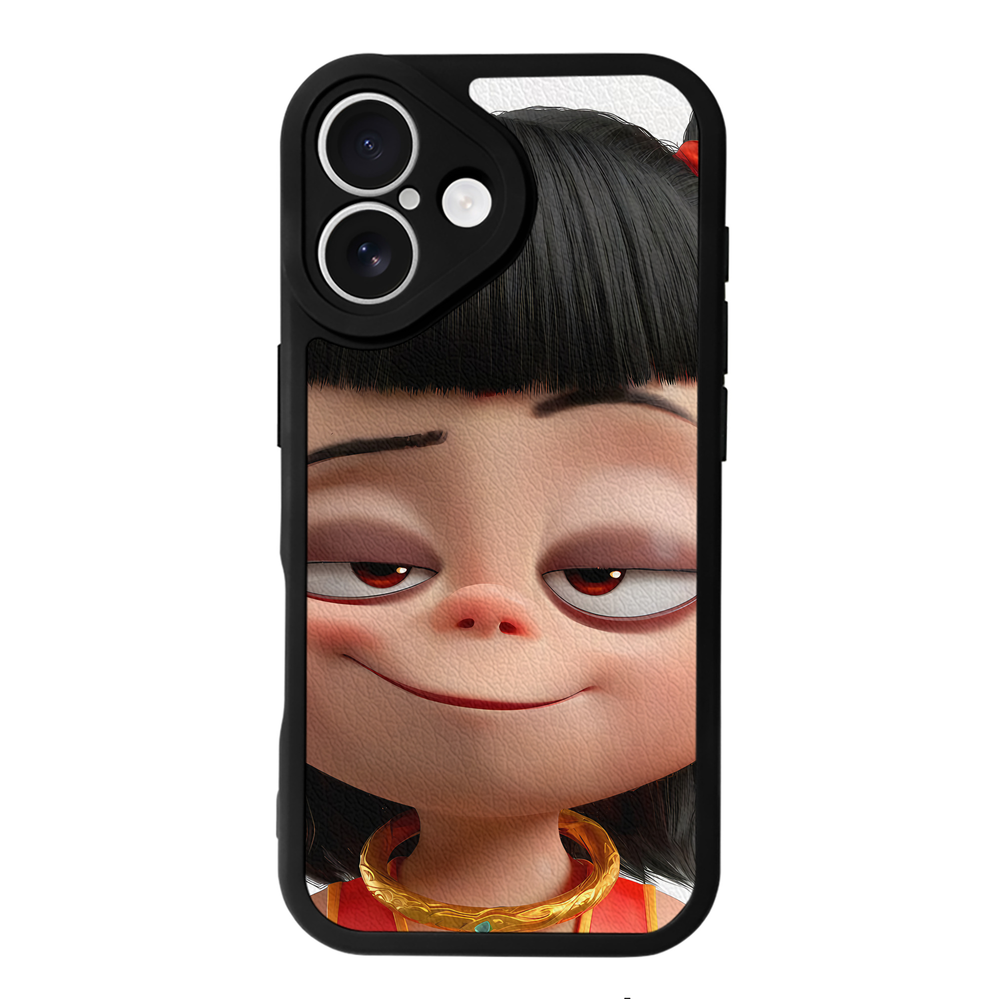 （画像用） Ne Zha 2 ナタ 魔童の大暴れ 【iPhone 16シリーズ対応】シリコンスマホケース（レザー調） 材質：シリコン
